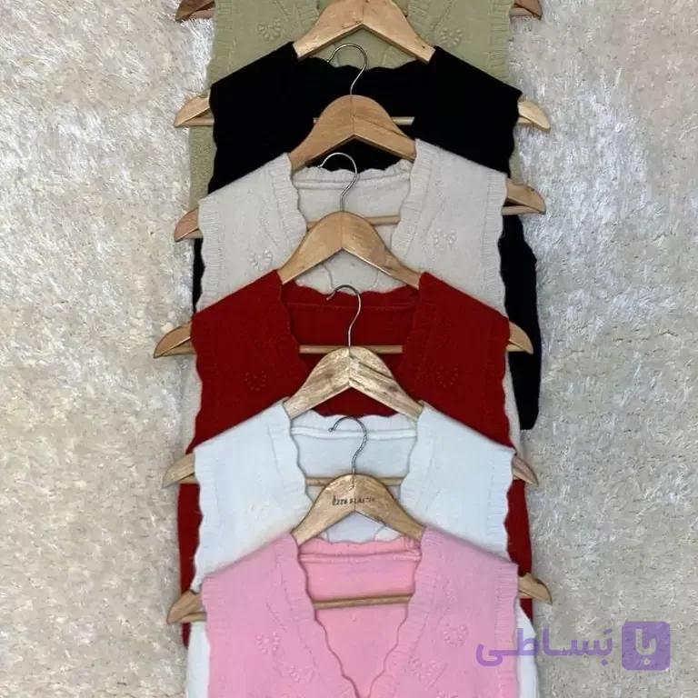 جلیقه بافت خارجی وست بافت