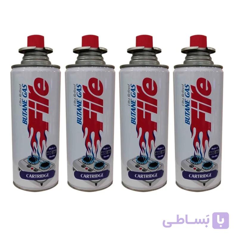 کپسول گاز فایر مدل سرپیکی بسته 4 عددی
