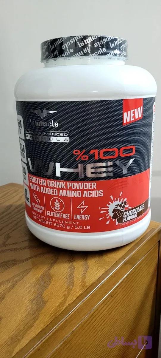 پروتئین وی 100٪ ، های‌ماسل ۲.۲۷ کیلوگرم طعم شکلات (اصل آلمان) | Hi-Muscle 100% Whey 2.27kg Chocolate — تصویر 1