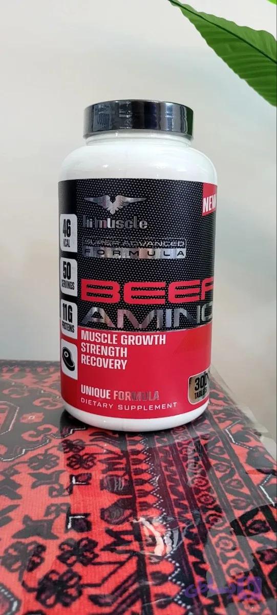 آمینو بیف های ماسل ۳۰۰ عددی (اصل آلمان) | Hi Muscle Beef Amino 300 Tablets — تصویر 1