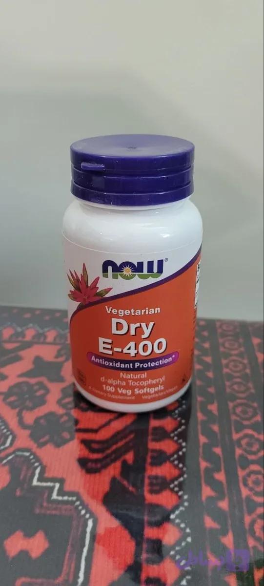 ویتامین E ۴۰۰ واحدی ناو فودز ۱۰۰ عددی اصل | NOW Foods Vitamin E-400 with Mixed Tocopherols 100 Softgels — تصویر 1