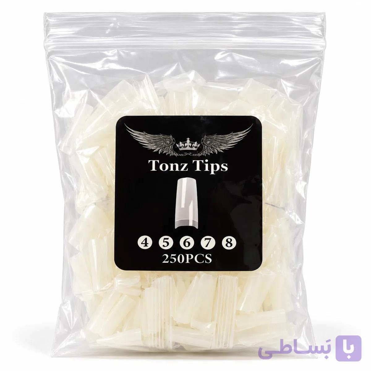 تیپ ناخن شماره های پرکاربرد ۲۵۰ عددی تونز Tonz