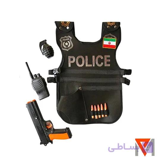 جلیقه پلیس مشکی AH0014 — تصویر 1