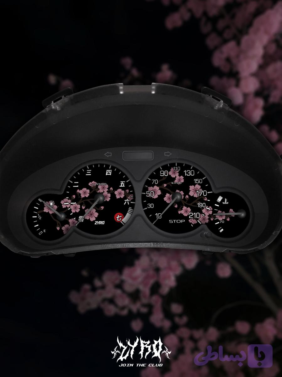صفحه کیلومتر (پژو 206) مدل Black Sakura