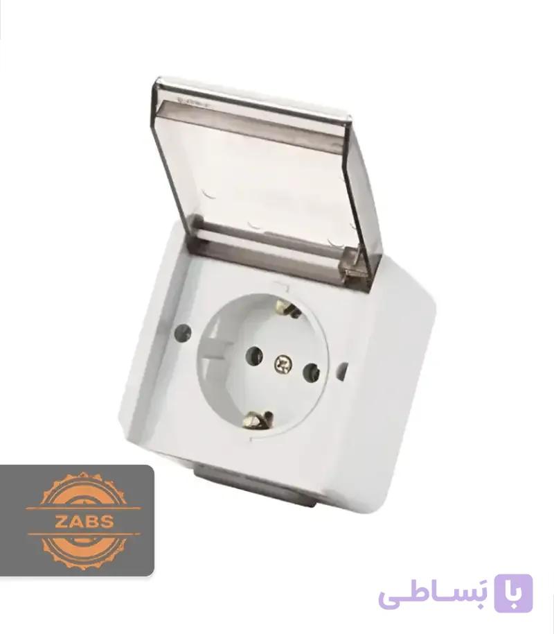 پریز بارانی ارت دار پارت الکتریک مدل ازین کد 2199