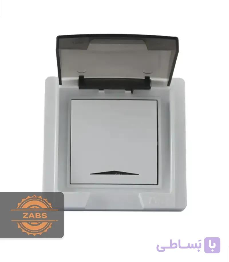 کلید تبدیل بارانی توکار درب دار پارت الکتریک مدل آذین کد 7244