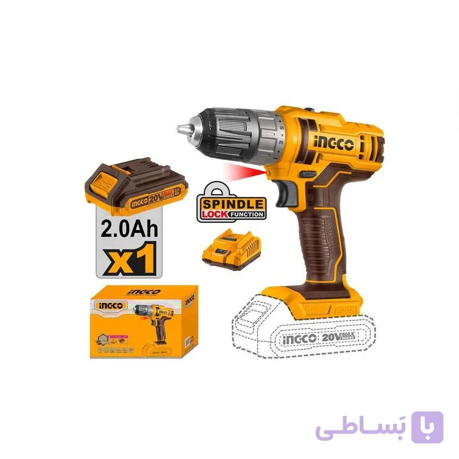 دریل شارژی 20 ولت تک باطری کد:CDLI200518