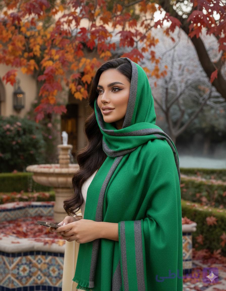 شال موهر سبز