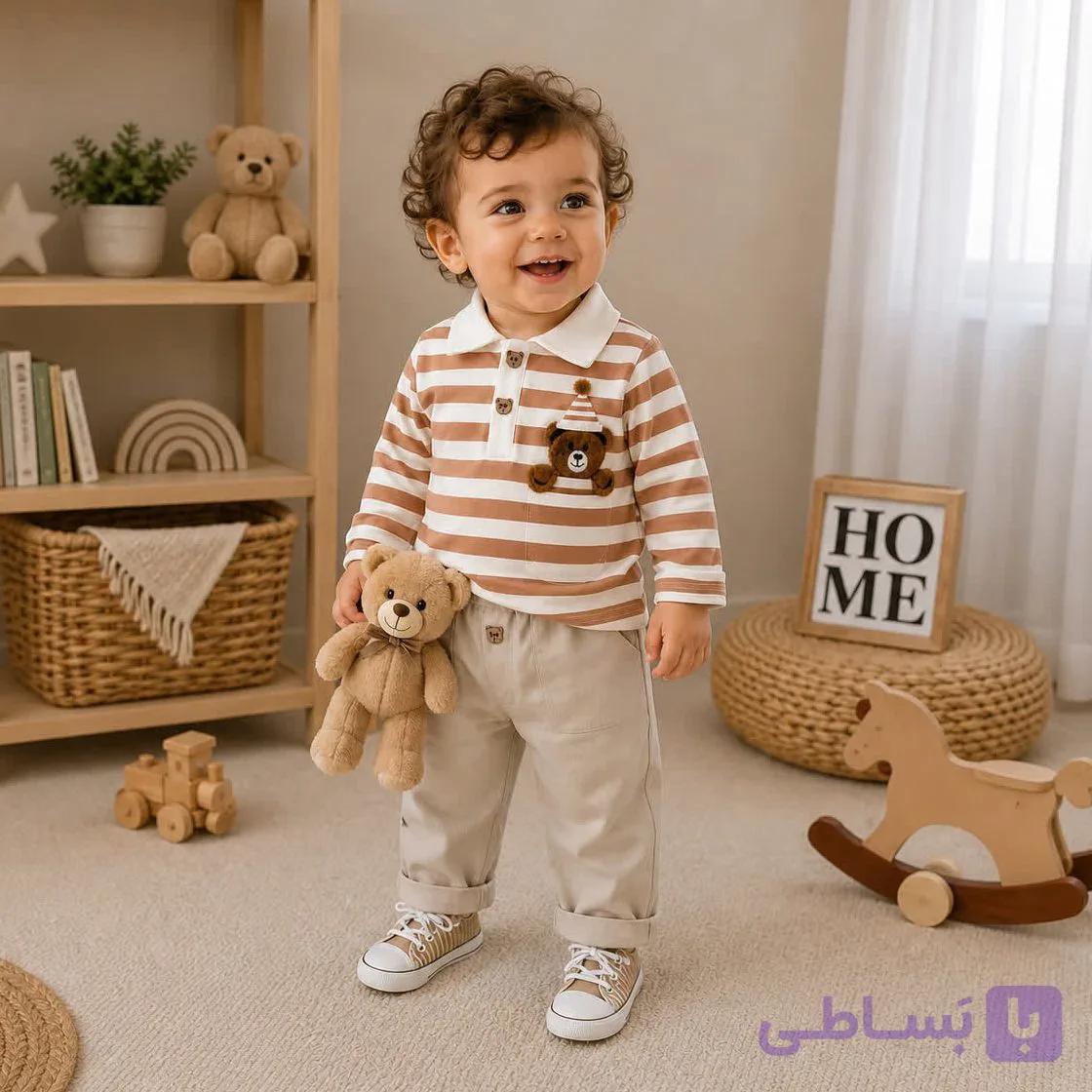 بلوز شلوار برونو کرمی (پردیس) — تصویر 1