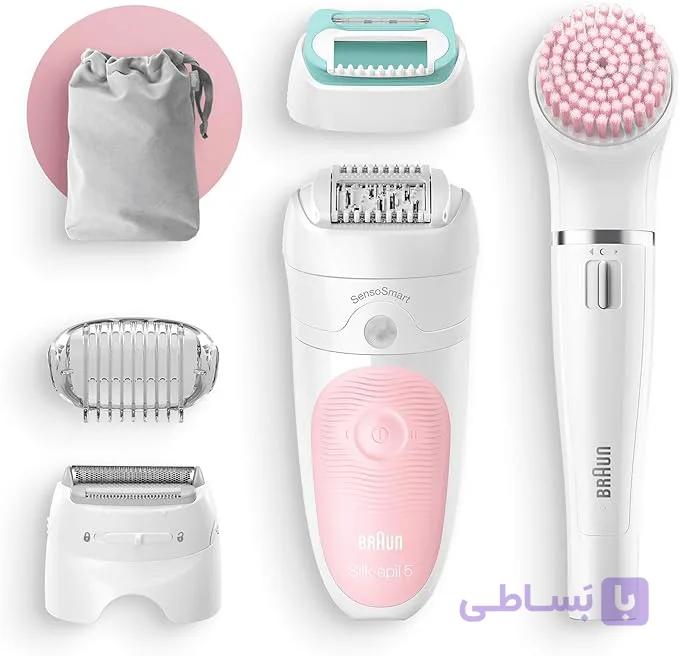 اپیلاتور براون مدل 5875 سری 5 با برس پاک کننده صورت — تصویر 1