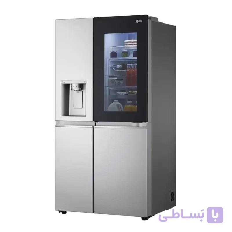 یخچال سایدبای ساید 889 لیتر ال جی مدل LG GC-X348CQFS – سیلور — تصویر 1