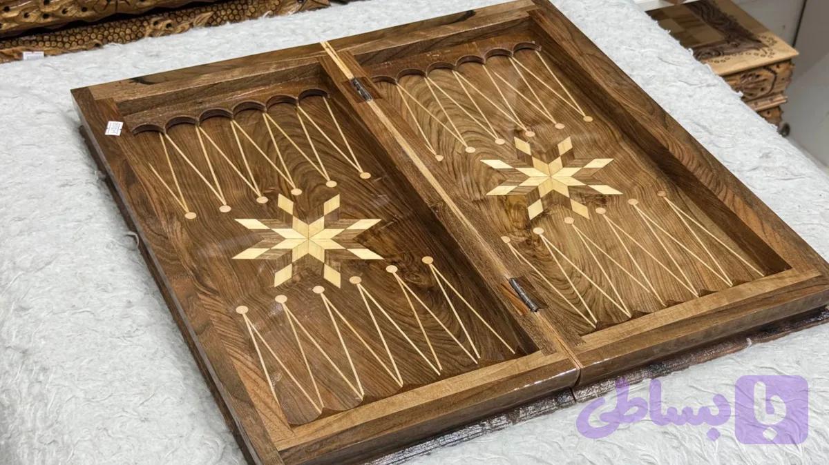 تخته نرد لب خفاشی ساده — تصویر 1