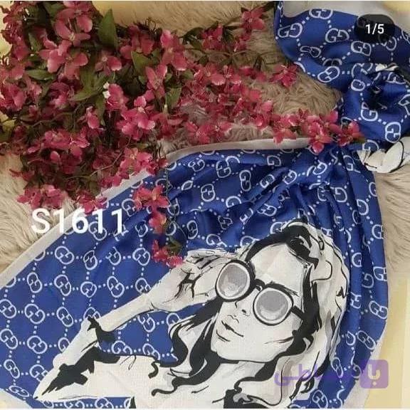 شال نخی طرح چهره زنانه