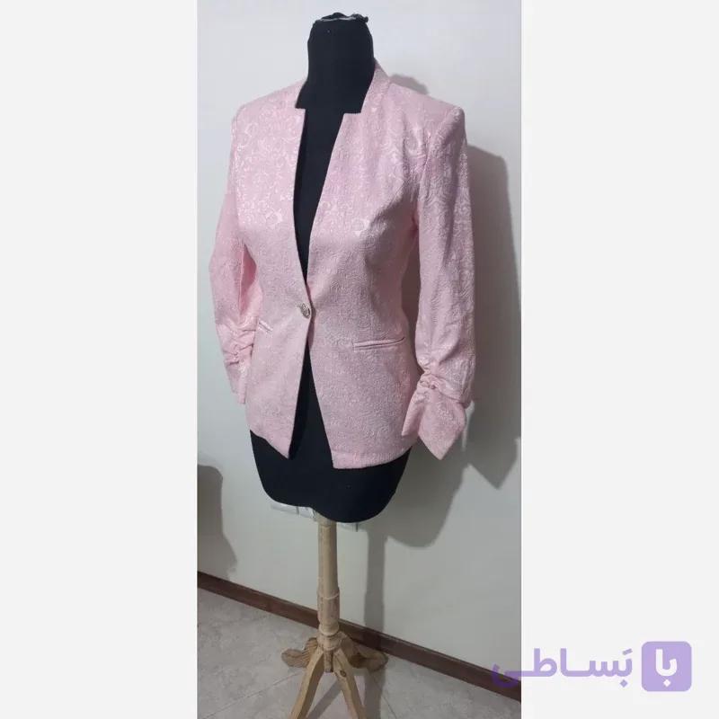 کت مجلسی زنانه وارداتی پارچه گل برجسته با ارسال رایگان