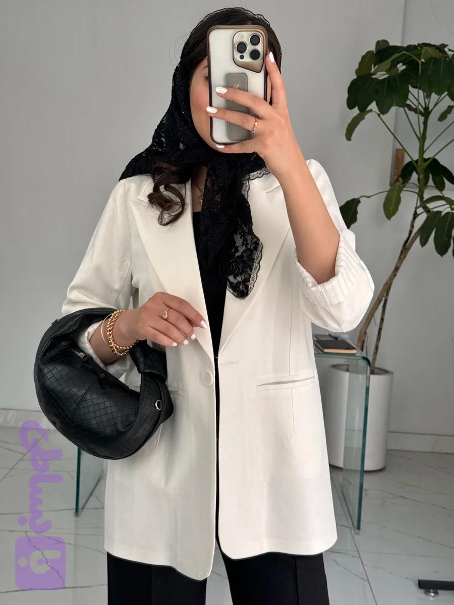 کت زنانه / دخترانه لینن یقه بلیزر shimmer