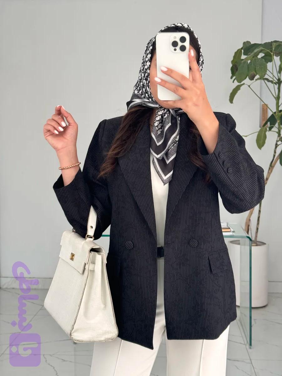 کت زنانه یقه بلیزر maneli