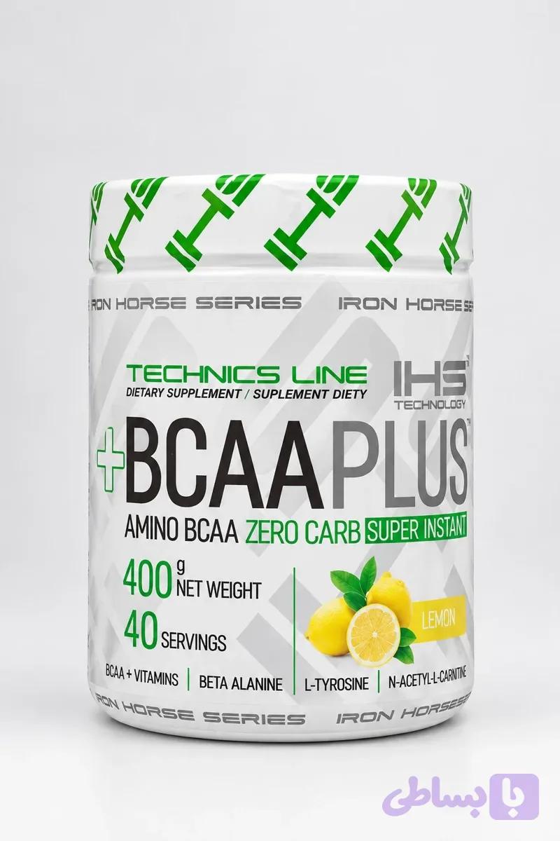 بی‌سی‌ای‌ای پلاس آی اِچ اِس با طعم لیمو، ۴۰۰ گرم | Iron Horse Series (IHS) BCAA Plus — تصویر 1