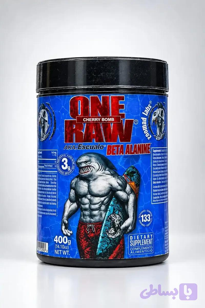 بتا آلانین پودری طعمدار زومادلبز (کوسه) – 400 گرم | One Raw ZoomadLabs AKA Escualo Beta Alanine — تصویر 1