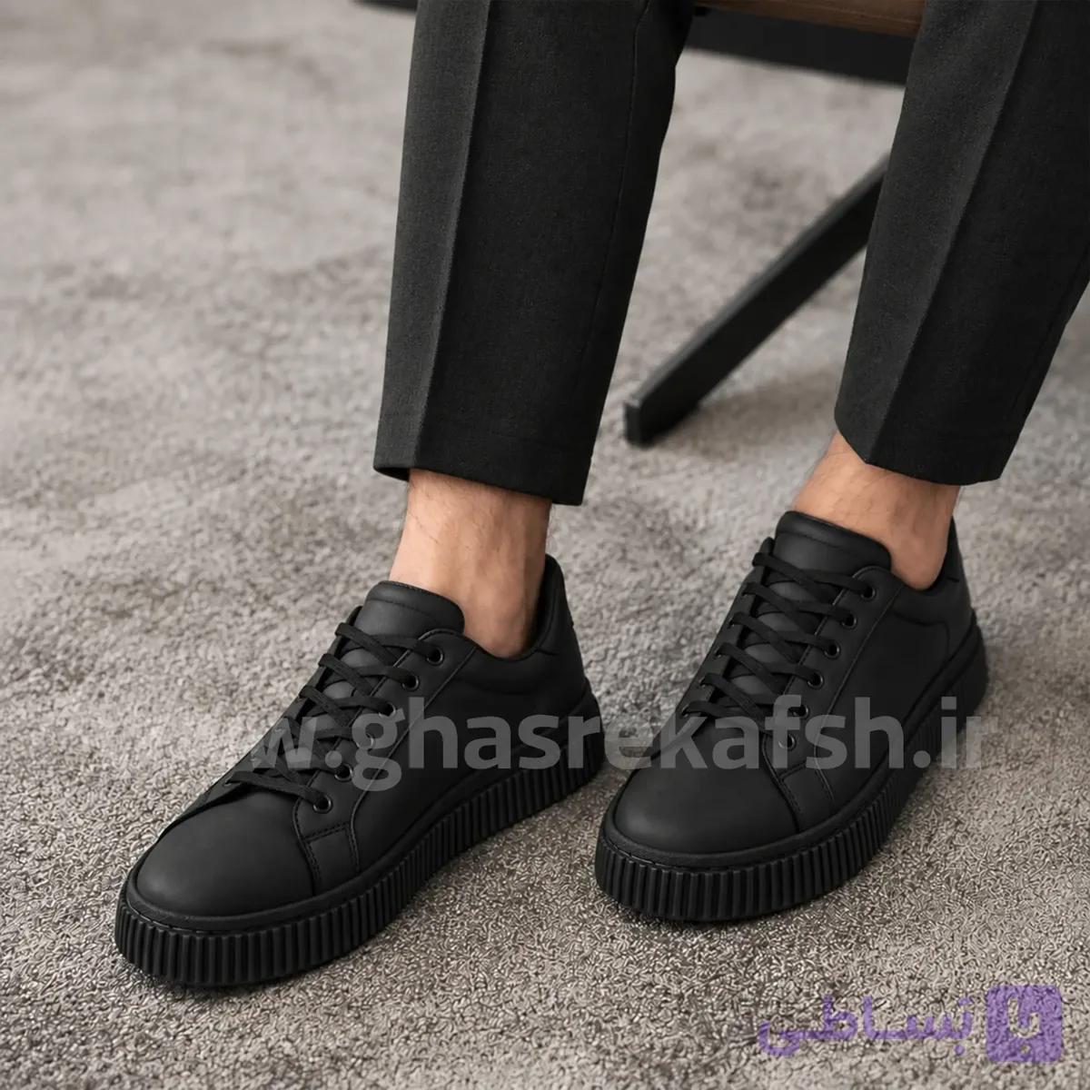 کتونی ونس زارا ZARA مردانه رنگ مشکی کد 2897 — تصویر 1