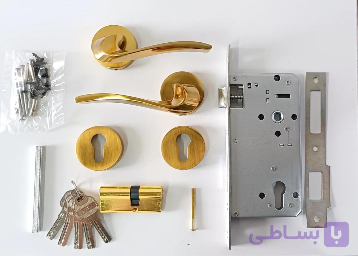 دستگیره در مدل رزت سویچی ( پک کامل مخصوص درب های اتاقی ) کد 8