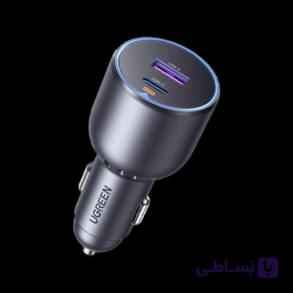 شارژر فندکی 63 وات با یک پورت USB-C و یک پورت USB-A یوگرین مدل EC701 کد 35023 — تصویر 1