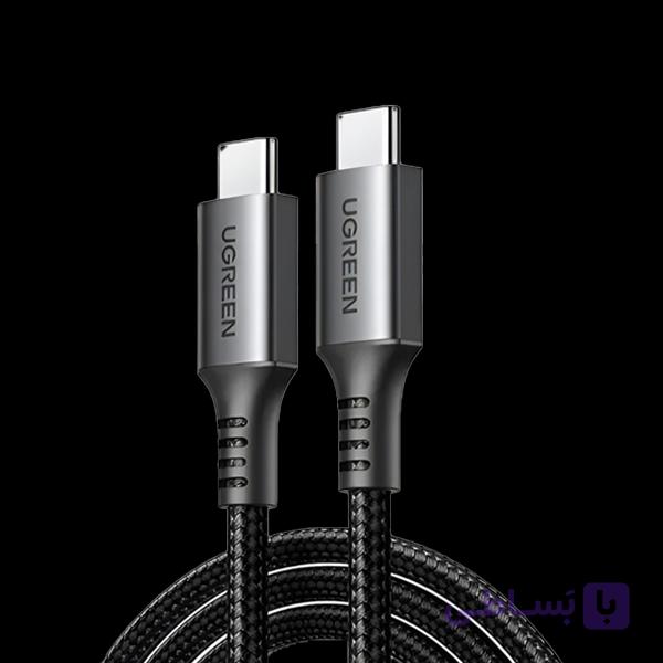 کابل شارژ و دیتا 3 آمپر و 60 وات USB-C یوگرین مدل US567 کد 15374 طول 2 متر — تصویر 1