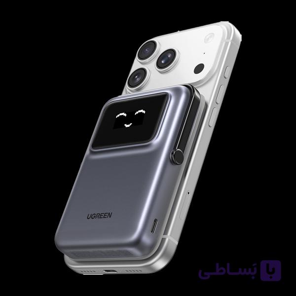 پاور بانک بی سیم آدمکی مغناطیسی 20 وات یک پورت 10000mAh یوگرین مدل PB572 کد 45327 — تصویر 1
