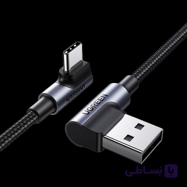 کابل شارژ و دیتا 3 آمپر USB-C Male به USB2.0 A Male یوگرین مدل US176 — تصویر 1