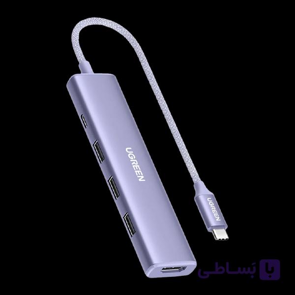 هاب 5 پورت USB-C یوگرین مدل CM478 کد 35582 — تصویر 1