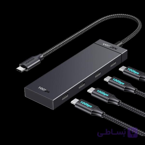 هاب 4 پورت USB-C 3.2 یوگرین مدل CM806 — تصویر 1