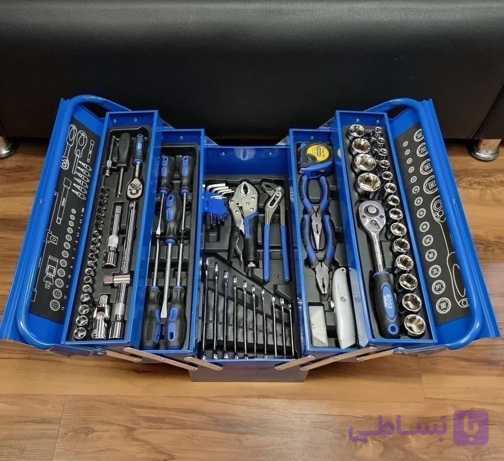 مجموعه جعبه بکس و ابزار دستی ۸۵ عددی باس مدل Box-85