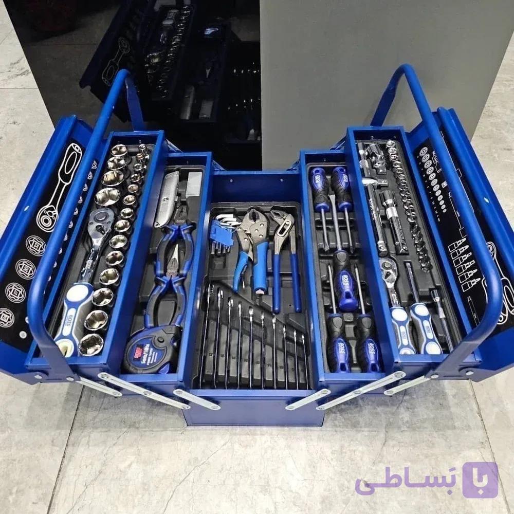 مجموعه جعبه بکس و ابزار دستی ۸۵ عددی صنعتی باس مدل Box-85N