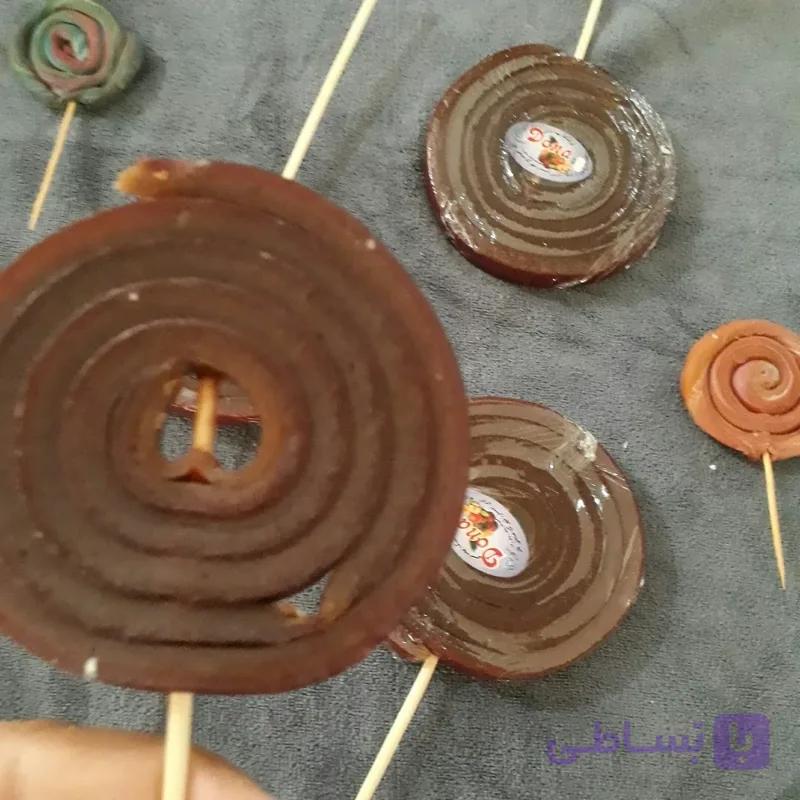 لواشک طرح آبنبات چوبی وطرح هندوانه ای