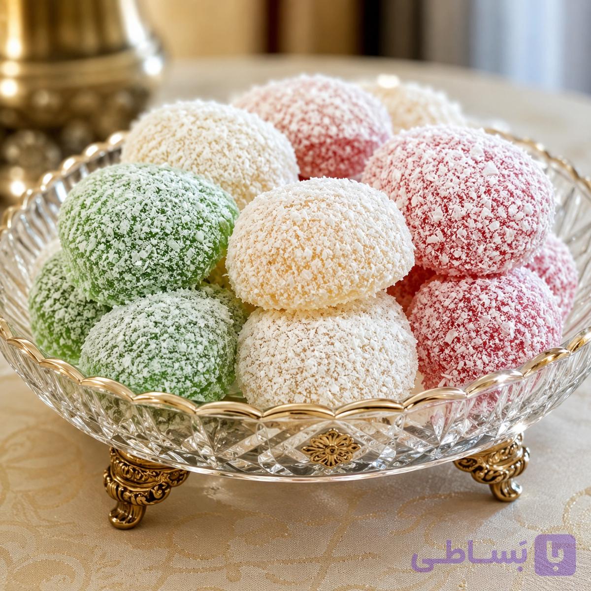 راحتی رنگی .باسلوق رنگی بدون مغز گردو