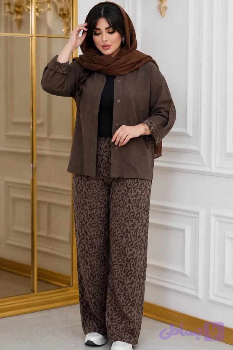 مانتو شلوار پلنگی