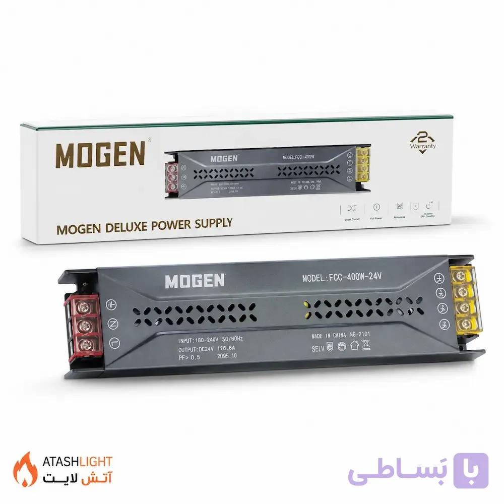 منبع تغذیه اسلیم 24 ولت 400 وات MOGEN — تصویر 1