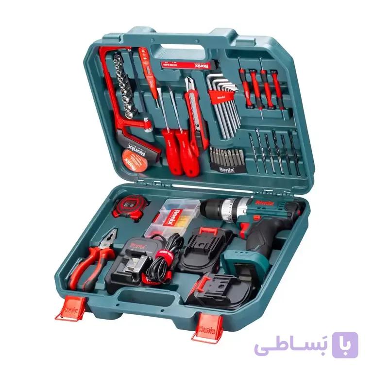 کیت دریل شارژی 20 ولت 53 پارچه رونیکس مدل RS-8620 — تصویر 1