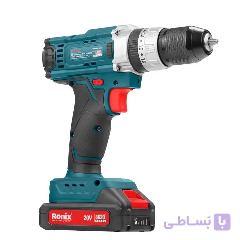 کیت دریل چکشی شارژی 20 ولت دو باطری 53 پارچه مدل RS-8619 — تصویر 1