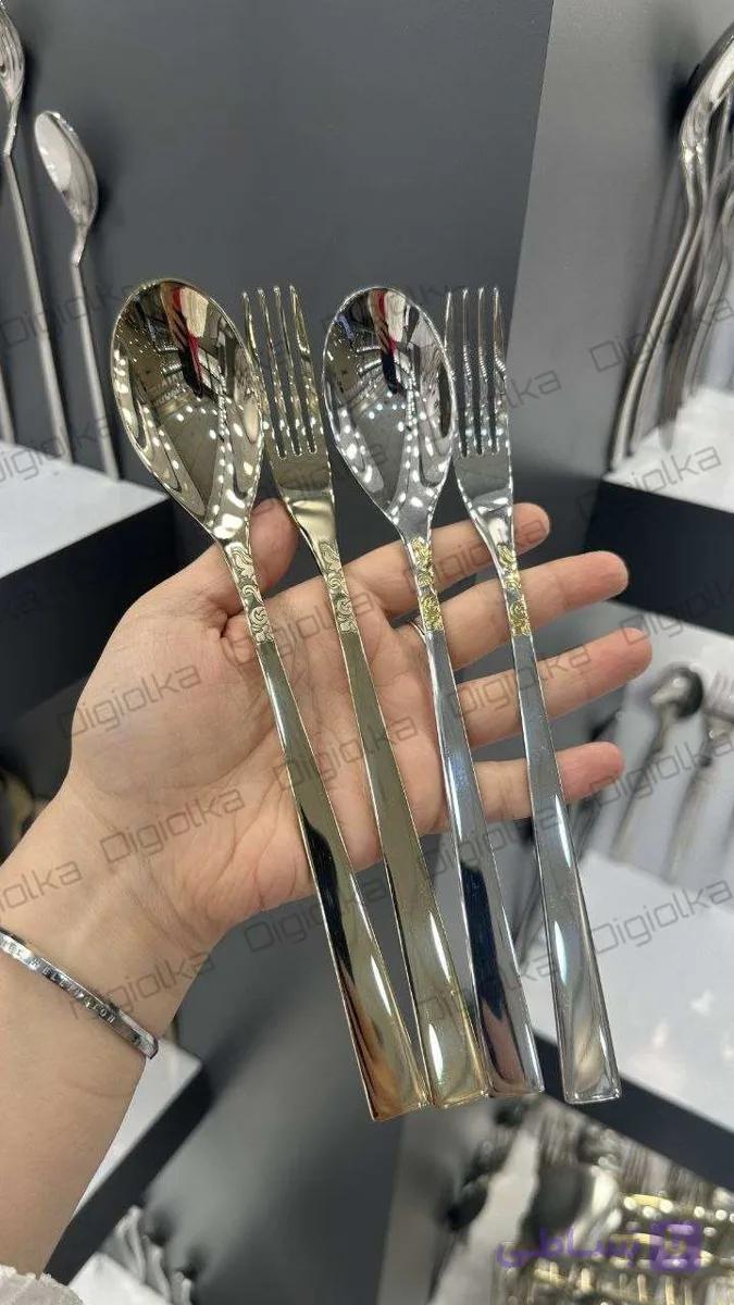 سرویس قاشق چنگال 24 نفره ویکتوریا 110 پارچه کد676 — تصویر 1
