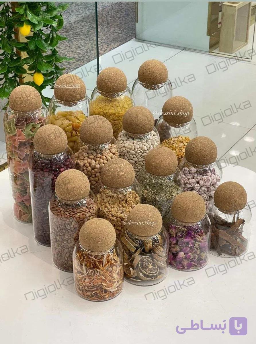 ست بانکه پیرکس درب توپی چوب پنبه ای