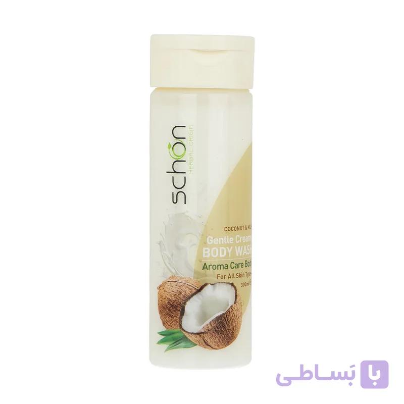 شامپو بدن شون مدل Coconut And Milk حجم 300 میلی لیتر