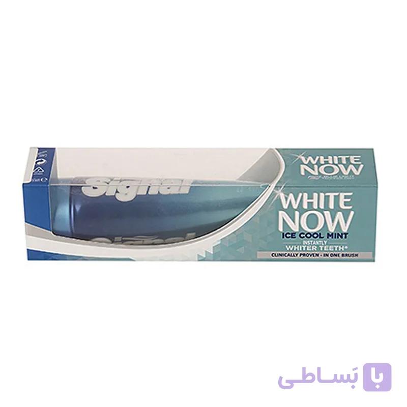 خمیر دندان سیگنال سری White Now مدل Ice Cool Mint حجم 75 میلی لیتر