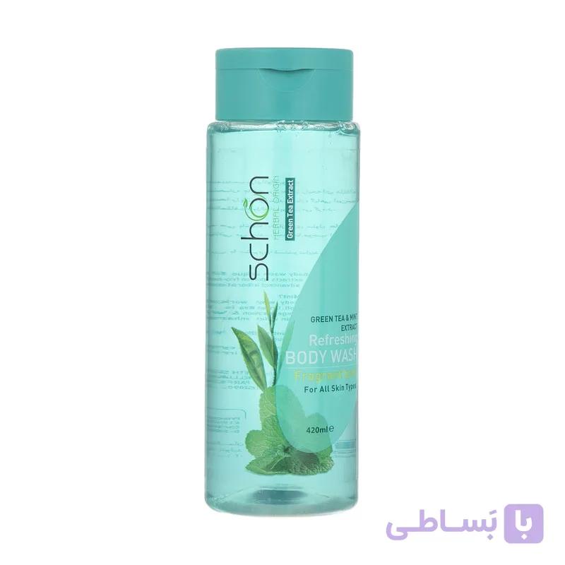 شامپو بدن شون مدل Green Tea And Mint حجم 420 میلی لیتر