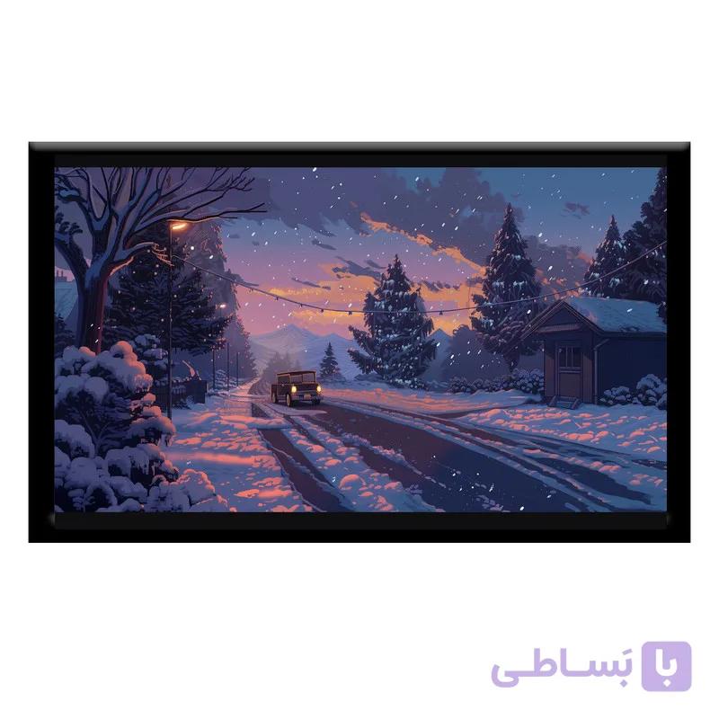 تابلو بکلیت طرح منظره زمستان مدل b-po1488 — تصویر 1