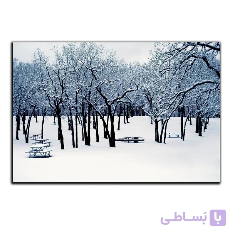 تابلو شاسی بکلیت طرح طبیعت زمستان و برف مدل SH-S451 — تصویر 1