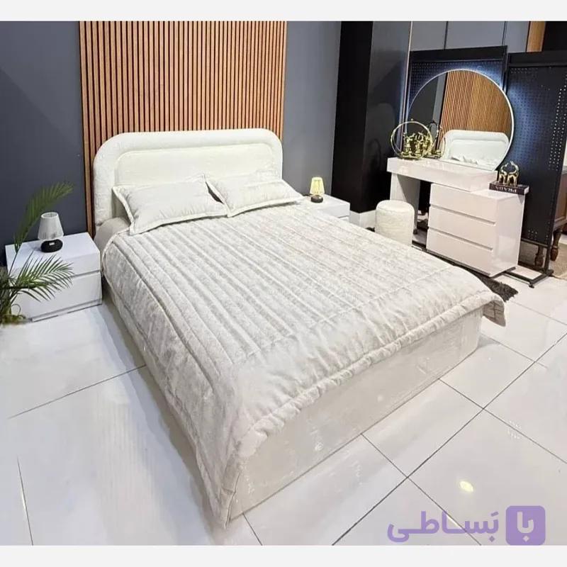 سرویس خواب دونفره ال ای دی پارچه تدی(پس کرایه)