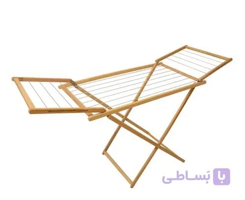 بند رخت چوبی ایستاده بزرگ بلوط مدل ZARA | تاشو و لوکس — تصویر 1