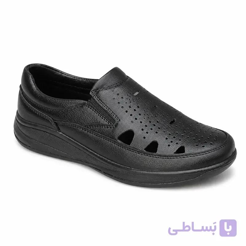 کفش چرم تابستانی مردانه کار تبریز