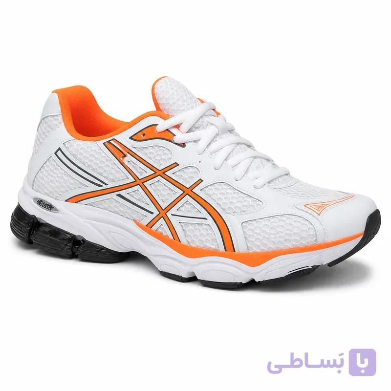 کفش اسپرت آسیکس سفید نارنجی