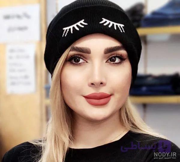 کلاه بافت گلدوزی چشم
